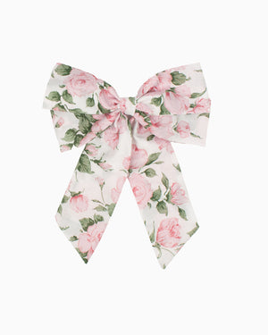 Lily Rose Clip Extra Large Bow Hair Clip in Carline Rose
