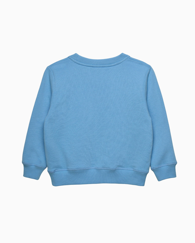 Confiture Sweatshirt Women's Here Comes Trouble Sweatshirt in Blue/Pink