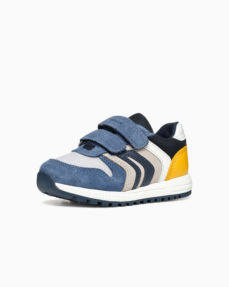 Geox Trainers Geox Alben Baby Boy Trainers in Jeans/Yellow