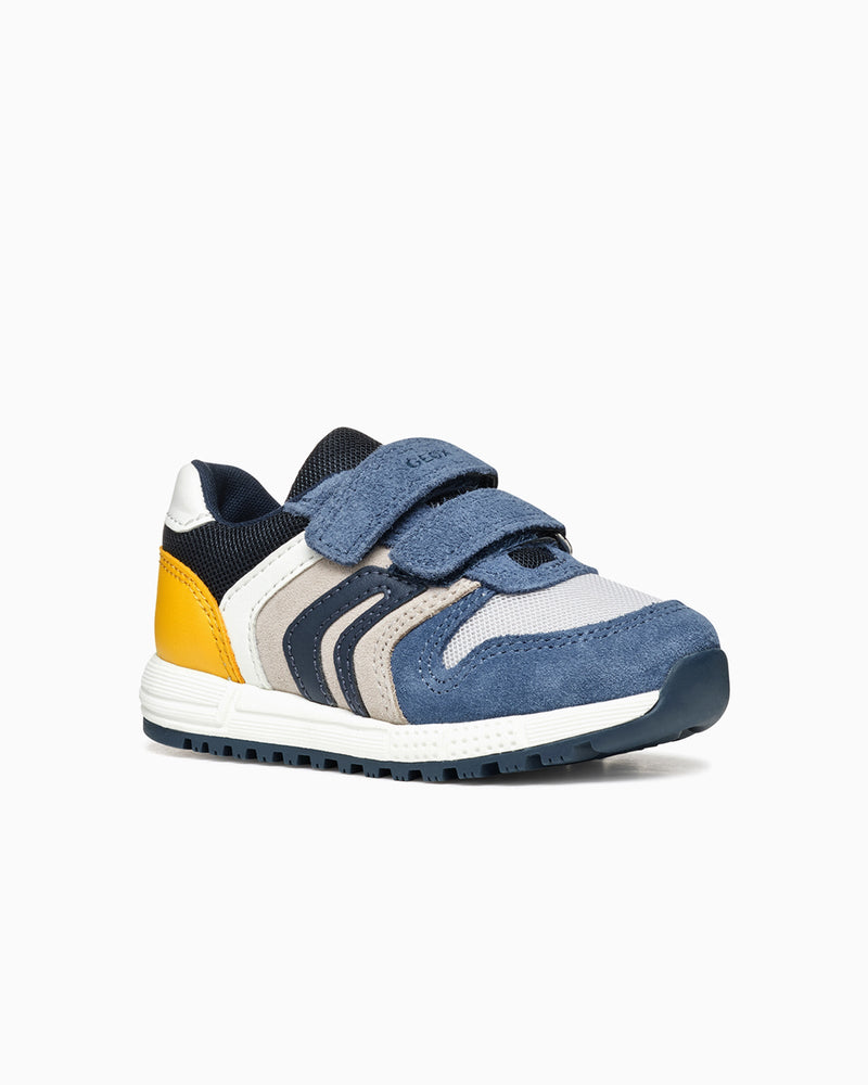 Geox Trainers Geox Alben Baby Boy Trainers in Jeans/Yellow