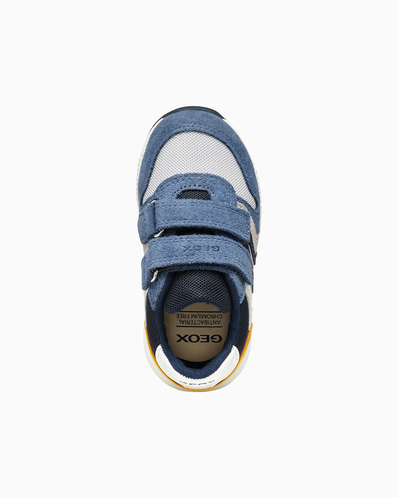 Geox Trainers Geox Alben Baby Boy Trainers in Jeans/Yellow