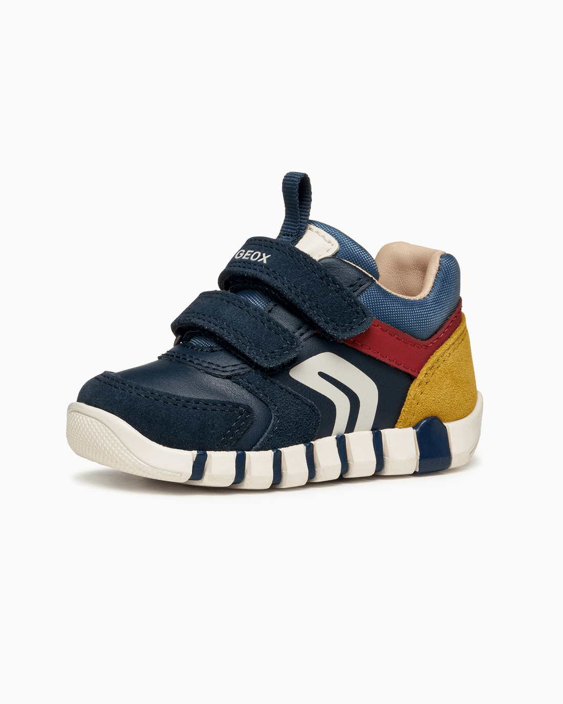 Geox Trainers Geox Iupidoo Baby Boy Trainers in Navy/Dark Red
