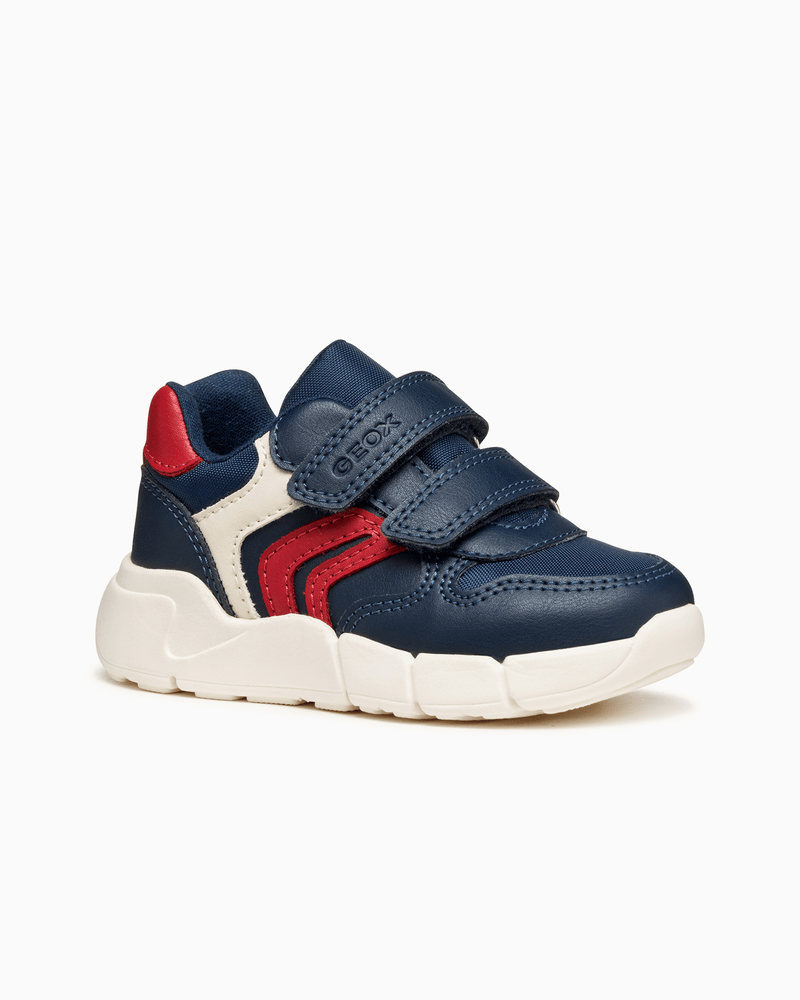Geox Trainers Geox Flexyper Mini Baby Boy Trainers in Navy/ Dark Red