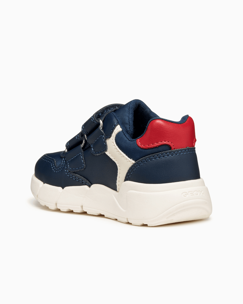 Geox Trainers Geox Flexyper Mini Baby Boy Trainers in Navy/ Dark Red