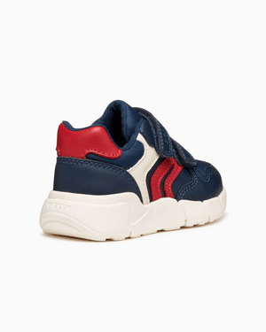 Geox Trainers Geox Flexyper Mini Baby Boy Trainers in Navy/ Dark Red