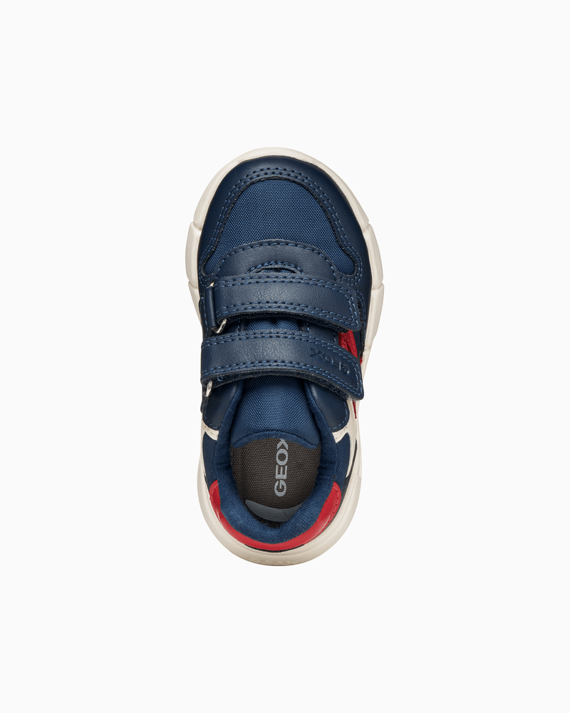 Geox Trainers Geox Flexyper Mini Baby Boy Trainers in Navy/ Dark Red