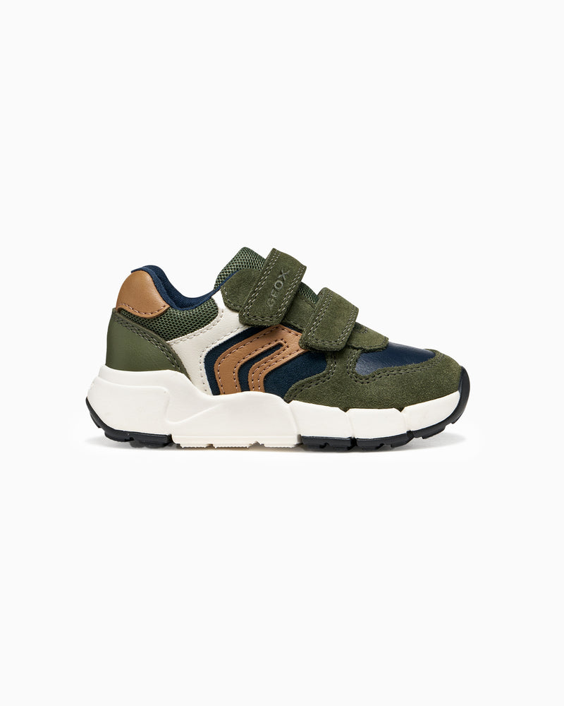 Goex Trainers Geox Flexyper Mini Baby Boy in Khaki