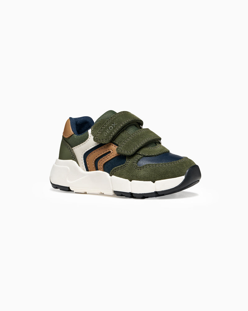 Goex Trainers Geox Flexyper Mini Baby Boy in Khaki