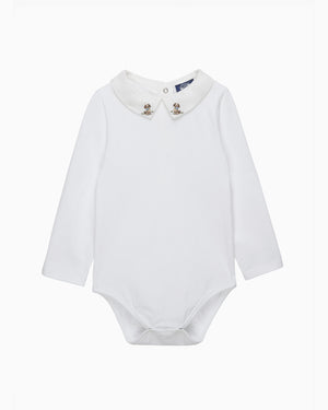 Chelsea Clothing Company Body Baby Monty Long Sleeved Body in Puppy
