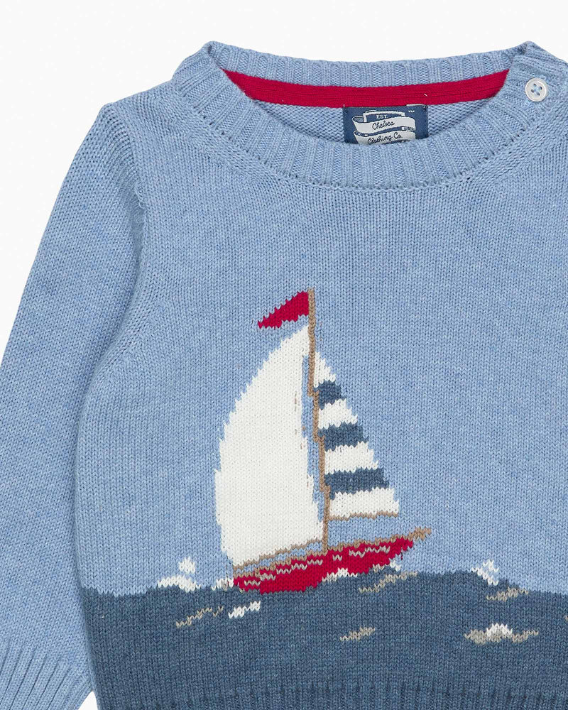 Chelsea Clothing Company Jumper Baby Sailboat Jumper