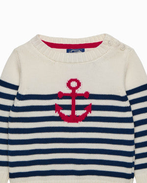 Chelsea Clothing Company Jumper Baby Anchor Stripe Jumper