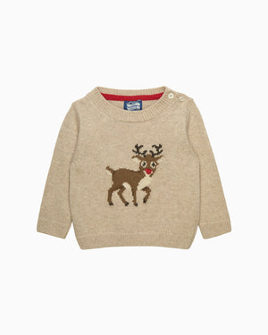 Chelsea Clothing Company Jumper Baby Blitzen Reindeer Jumper