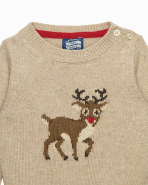 Chelsea Clothing Company Jumper Baby Blitzen Reindeer Jumper