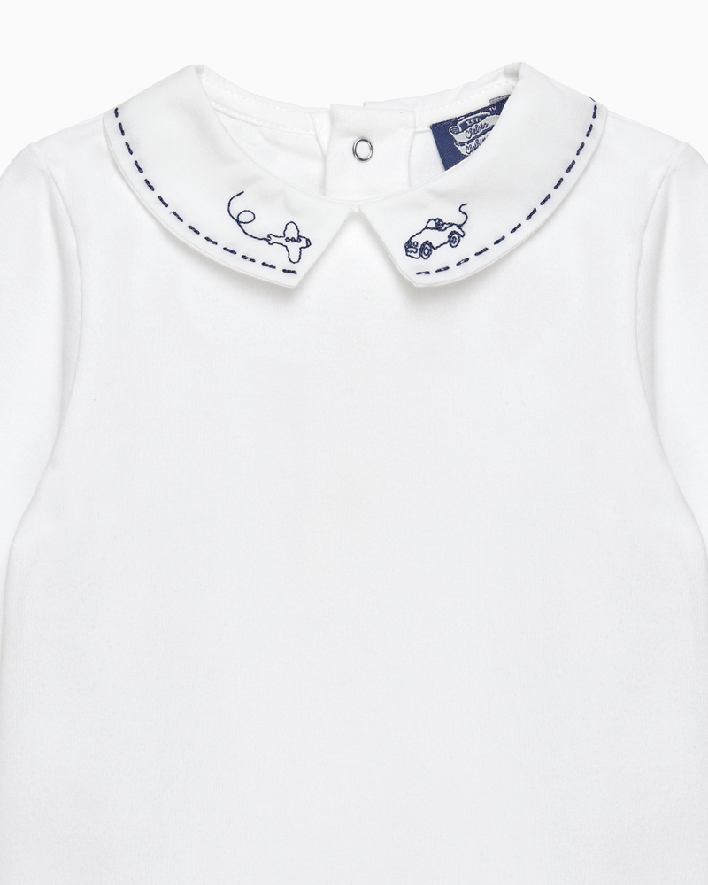 Chelsea Clothing Company Body Baby Monty Long-Sleeved Body in Car & Aeroplane