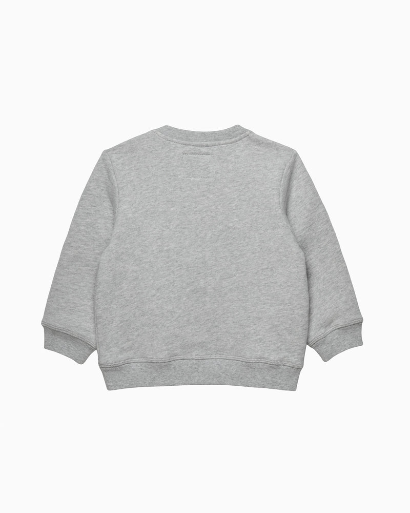 Chelsea Clothing Company Sweatshirt Baby Here Comes Trouble Sweatshirt in Grey Marl