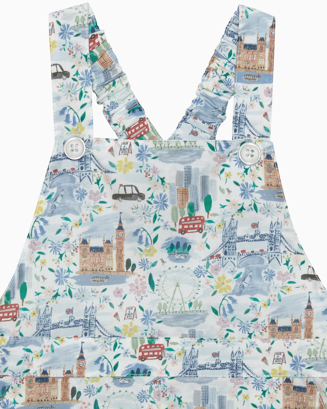 Chelsea Clothing Company Bib Shorts Baby Atticus Bib Shorts in London Scenes