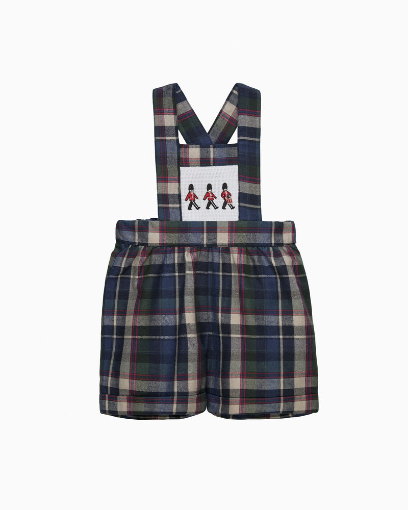 Chelsea Clothing Company Bib Shorts Baby Smocked Bib Short in Marching Band