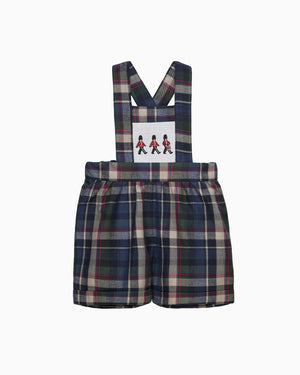 Chelsea Clothing Company Bib Shorts Baby Smocked Bib Short in Marching Band