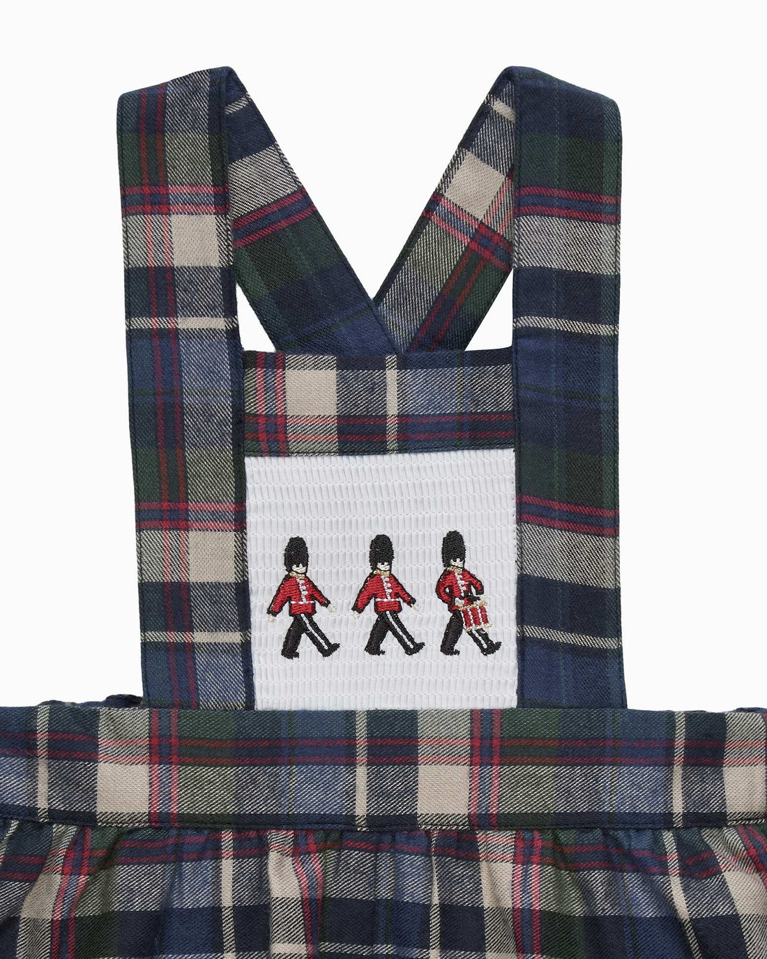 Chelsea Clothing Company Bib Shorts Baby Smocked Bib Short in Marching Band