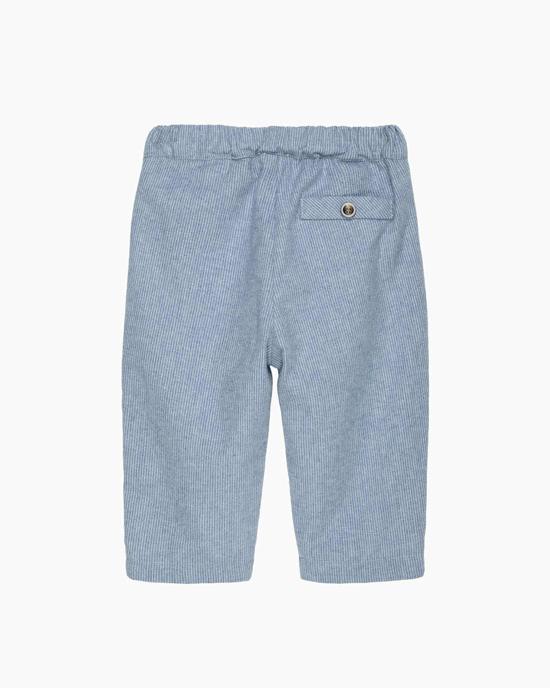 Chelsea Clothing Company Trousers Baby Rafferty Trousers in Pale Blue Stripe