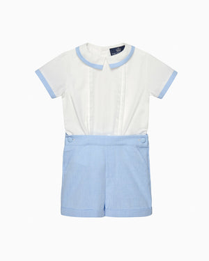 Trotters Heritage Set The Rupert Set in Pale Blue/White