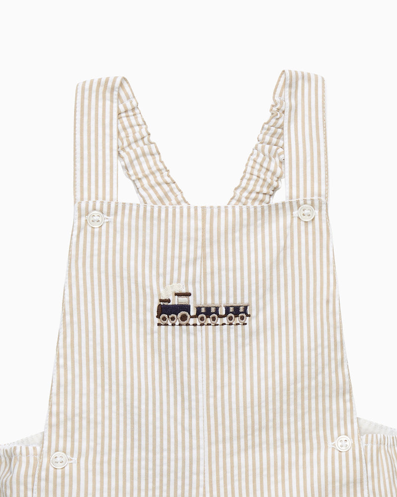 Chelsea Clothing Compnay Bib Shorts Baby Alexander Train Bib Shorts in Oatmeal