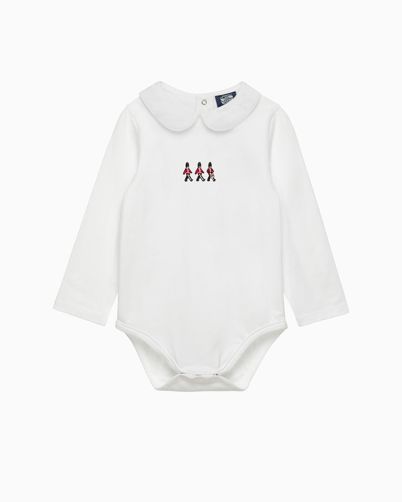 Chelsea Clothing Company Body Baby Long Sleeved Body in Drumming Guardsman