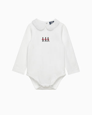 Chelsea Clothing Company Body Baby Long Sleeved Body in Drumming Guardsman
