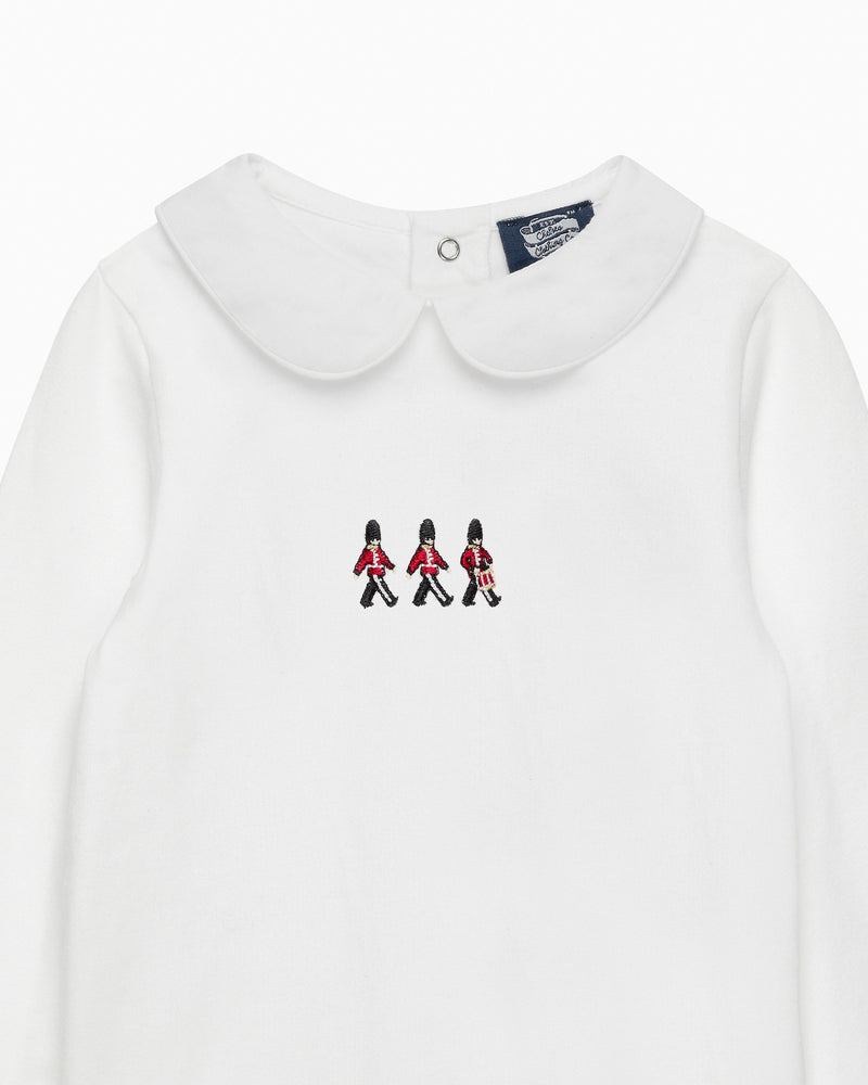 Chelsea Clothing Company Body Baby Long Sleeved Body in Drumming Guardsman