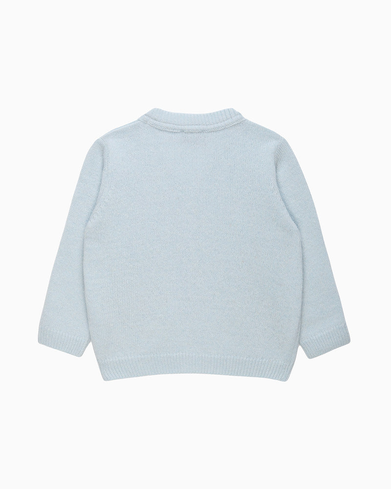 Chelsea Clothing Company Cardigan Baby Monkey Cardigan in Blue