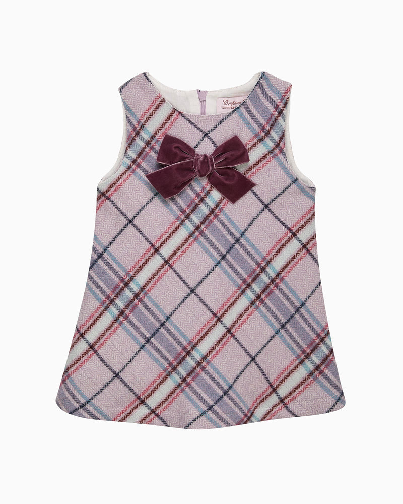 Confiture Dress Baby Eleanor Checked Pinafore