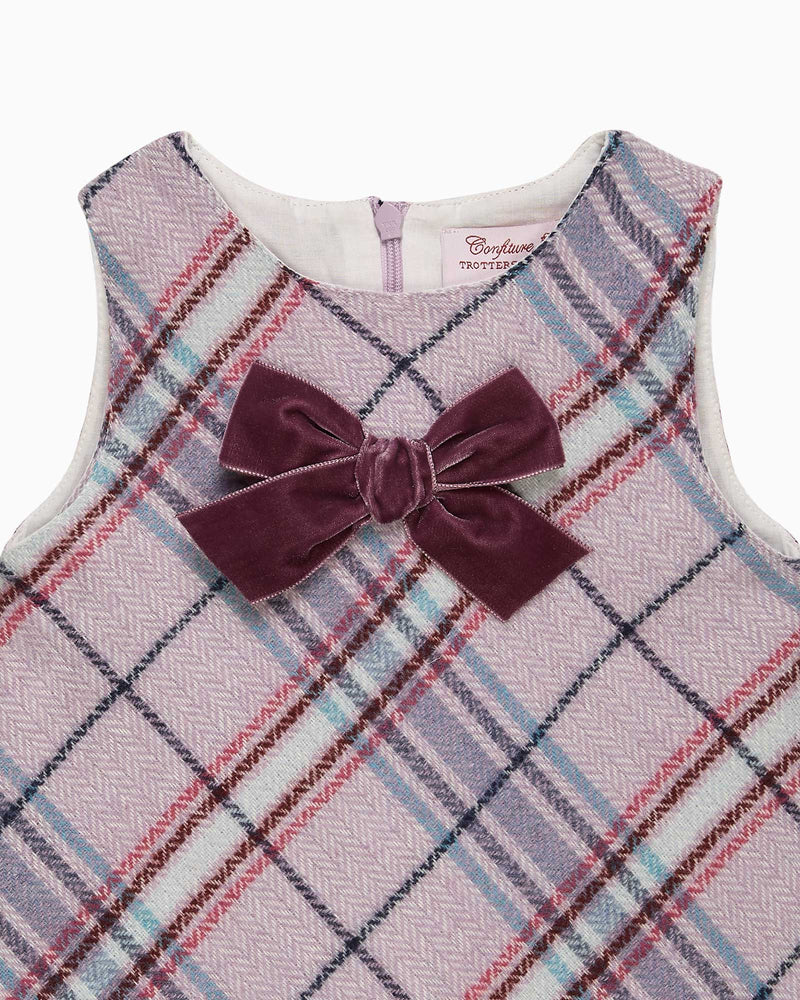 Confiture Dress Baby Eleanor Checked Pinafore