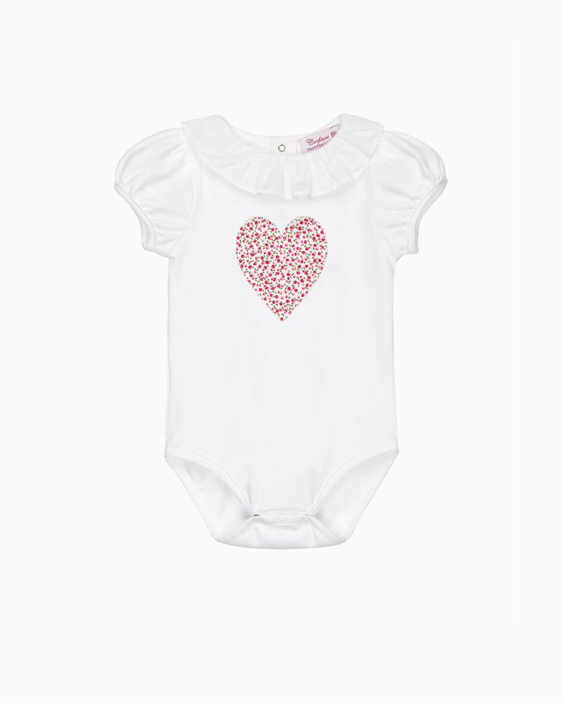 Confiture Body Baby Short-Sleeved Cherry Heart Body