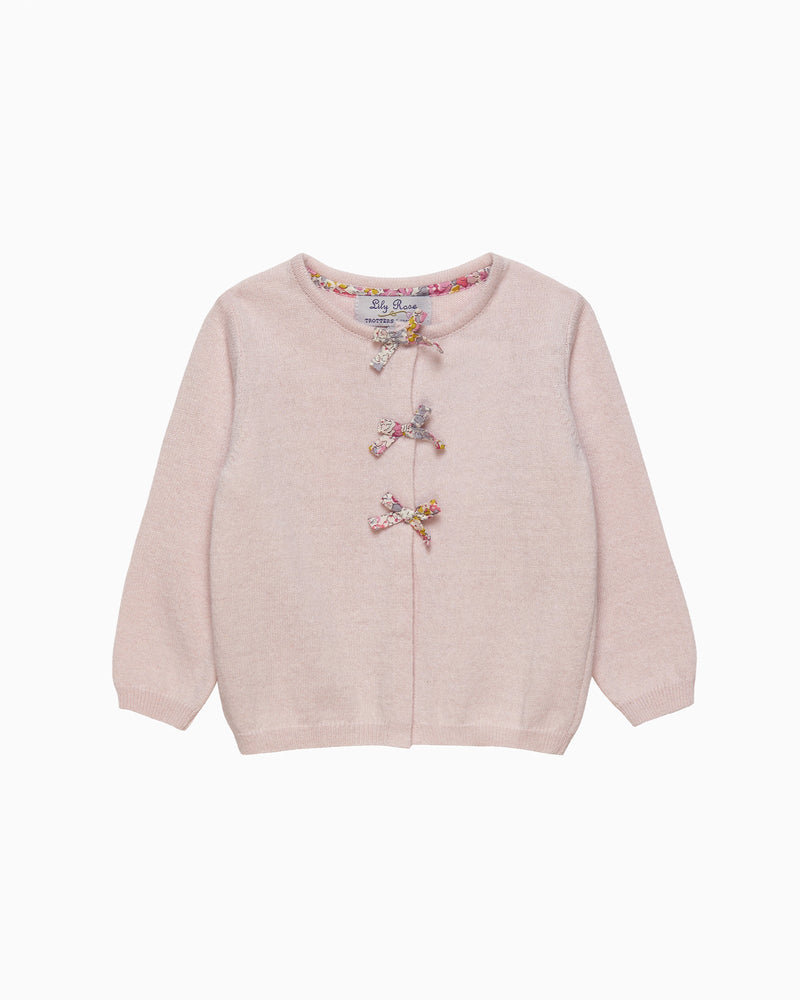 Lily Rose Cardigan Baby Bow Cardigan in Claire Aude
