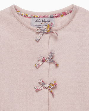 Lily Rose Cardigan Baby Bow Cardigan in Claire Aude