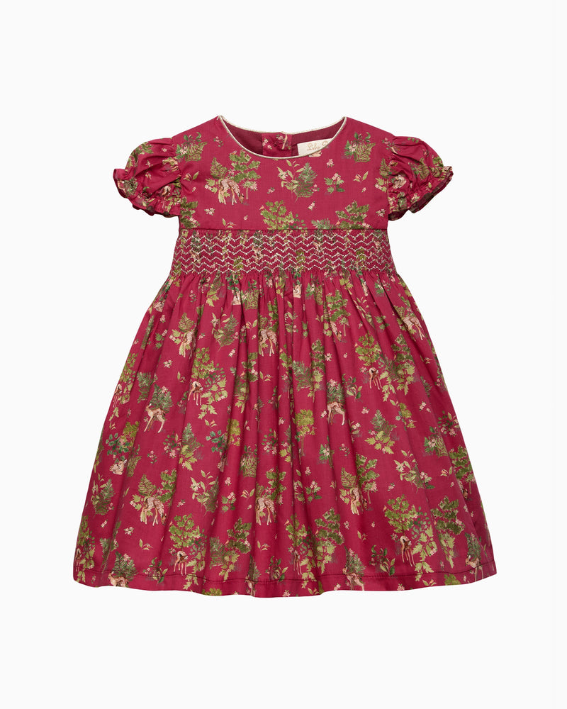 Lily Rose Gold Dress Baby Fawn Smocked Party Dress
