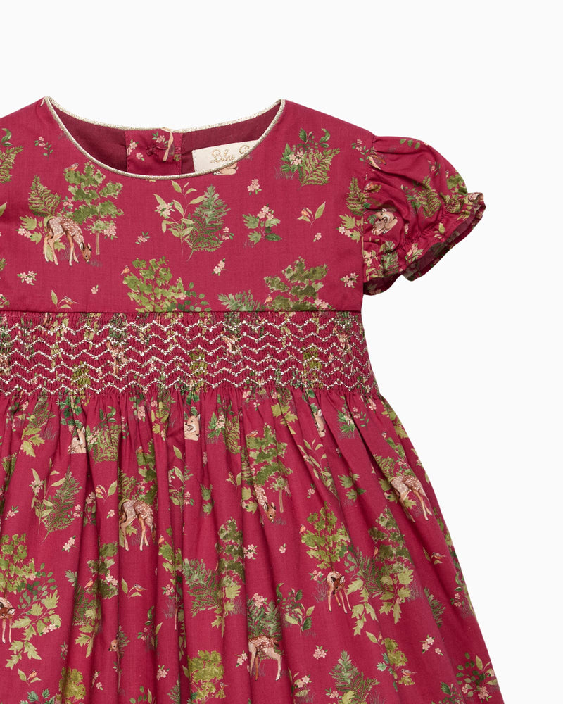 Lily Rose Gold Dress Baby Fawn Smocked Party Dress