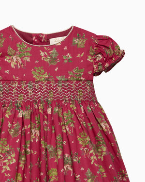 Lily Rose Gold Dress Baby Fawn Smocked Party Dress