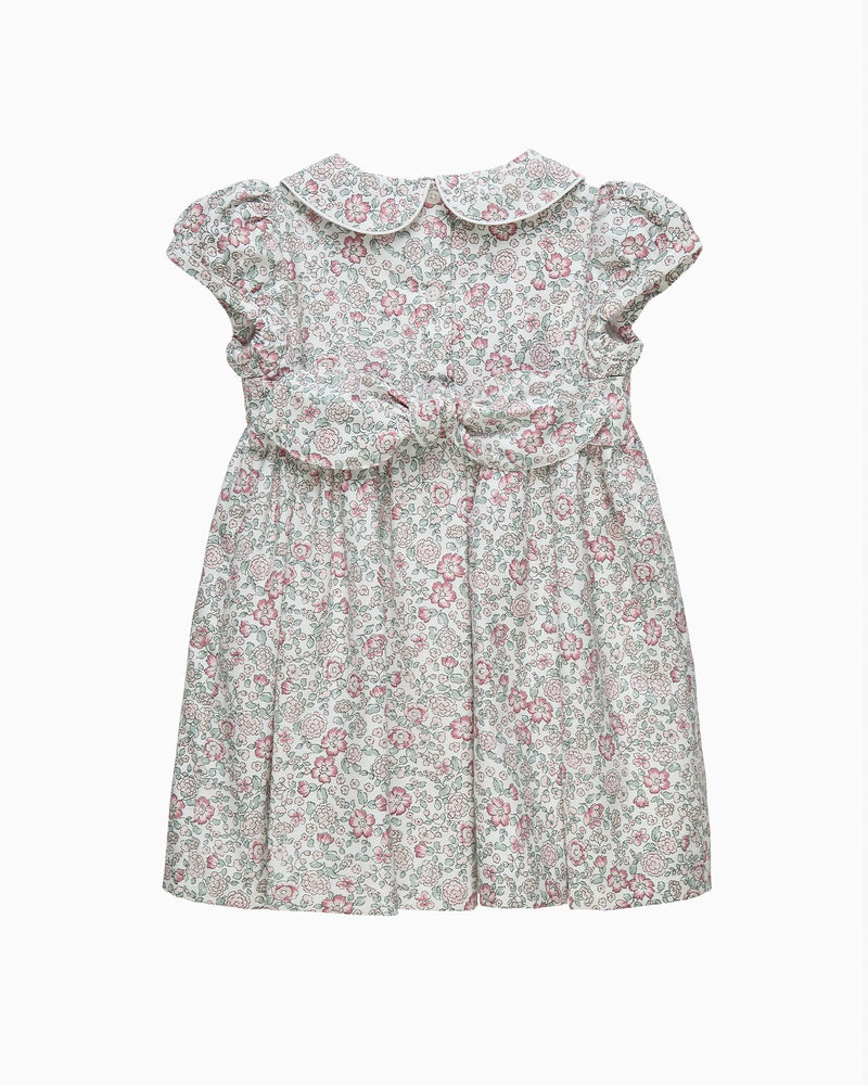 Confiture Dress Baby Arabella Floral Smocked Dress in Pink