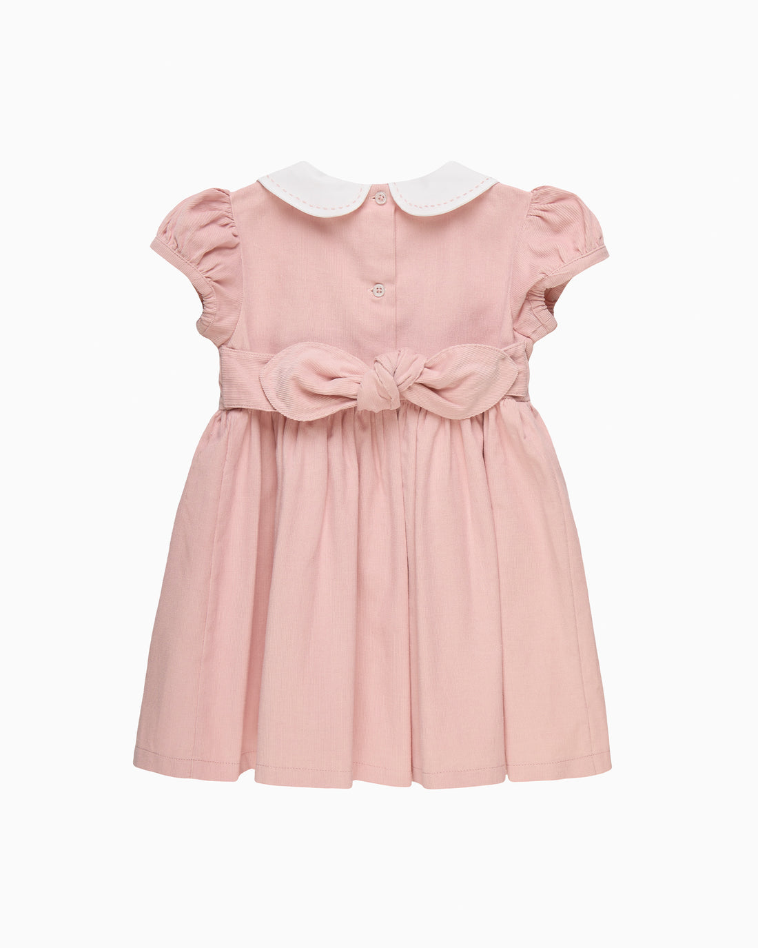 Confiture Dress Baby Cord Duck Dress in Dusty Pink