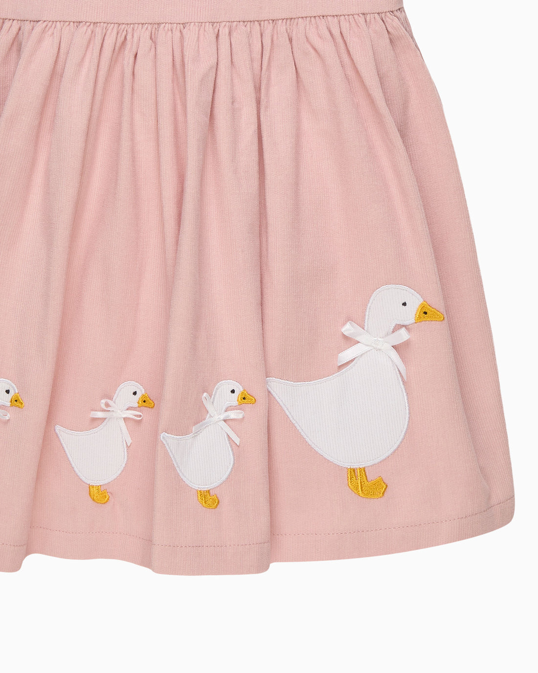 Confiture Dress Baby Cord Duck Dress in Dusty Pink