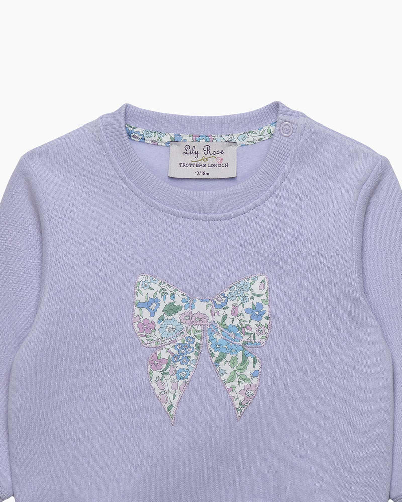 Lily Rose Sweatshirt Baby Emma & Amelia Bow Sweatshirt
