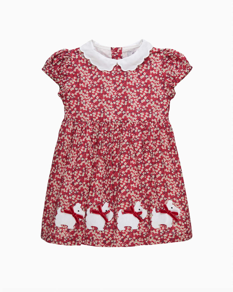 Lily Rose Dress Baby Scotie Dress in Red Mitsi Valeria