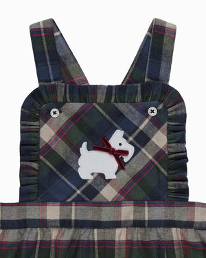 Confiture Bib Shorts Baby Scottie Tartan Bib Short