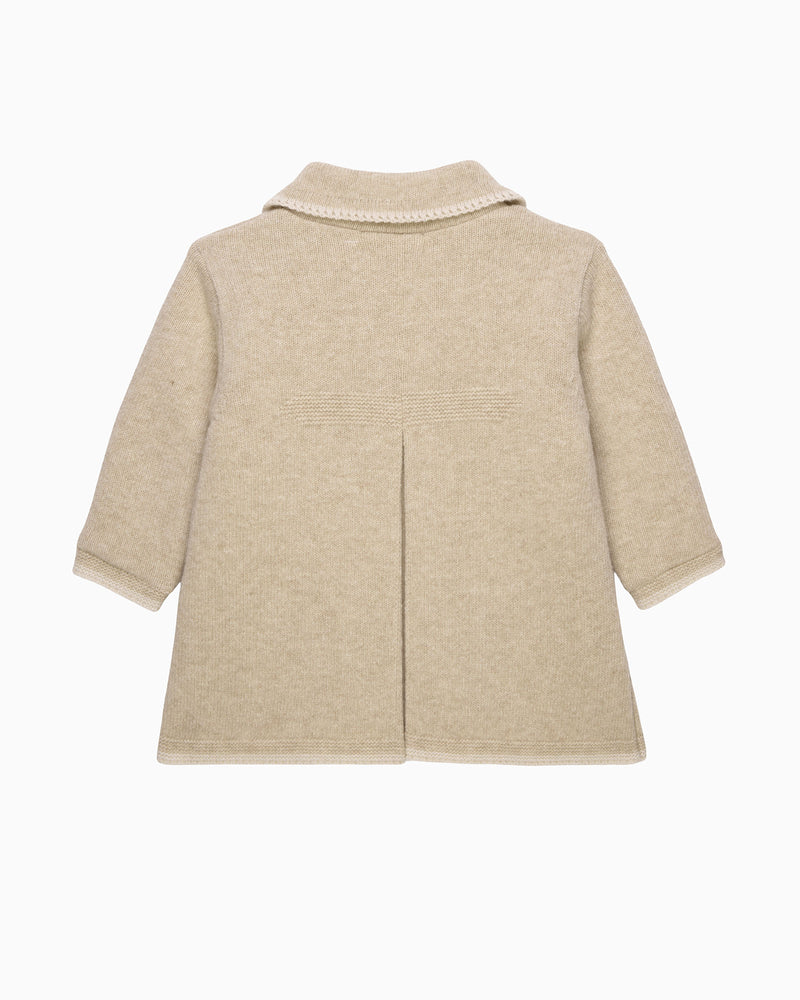 Confiture Coat Baby Alexandra Knitted Coat in Oatmeal