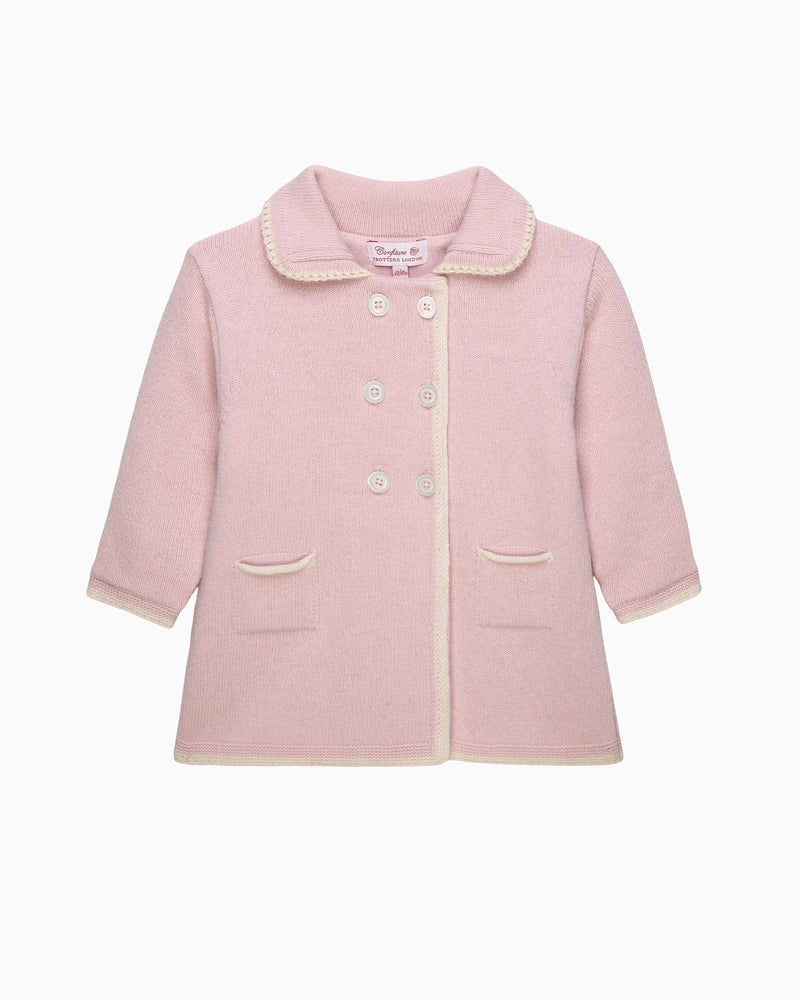 Confiture Coat Baby Alexandra Knitted Coat in Pink