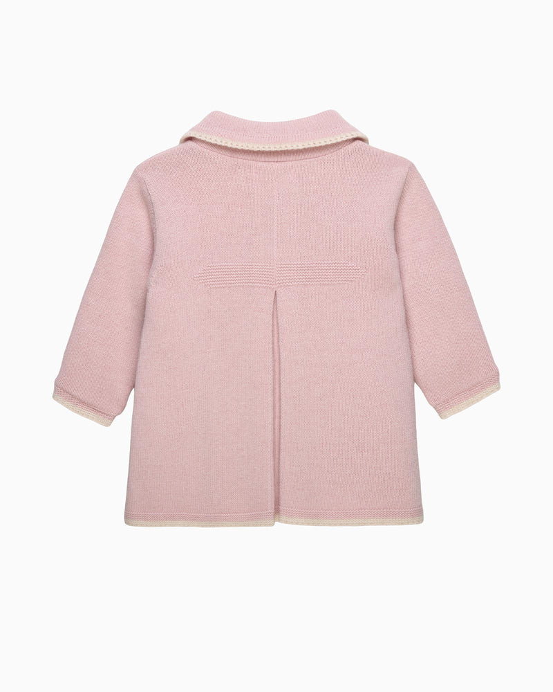 Confiture Coat Baby Alexandra Knitted Coat in Pink