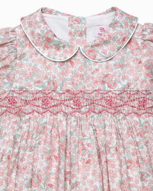 Confiture Dress Baby Arabella Floral Smocked Dress in Pink