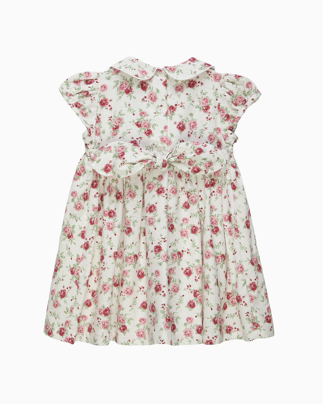 Confiture Dress Baby Arabella Rose Floral Smocked Dress in Pink