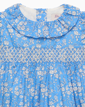 Lily Rose Dress Baby Smocked Party Dress in Blue Capel